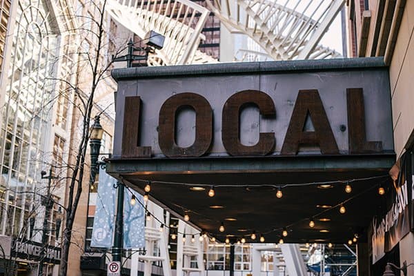 act locally | local sign