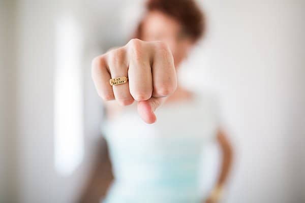 personal power | i am a bad ass ring