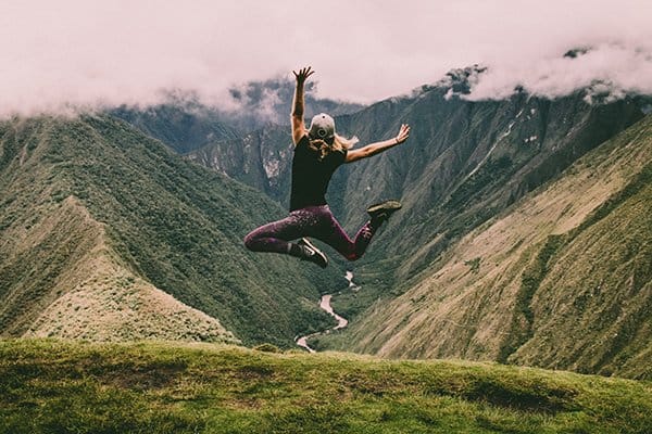 pure bliss | woman jumping in air