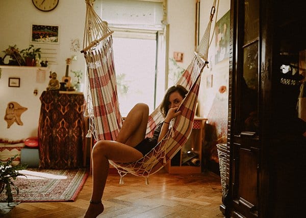 enduring goal | woman in hammock